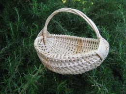 cane or flat reed egg basket